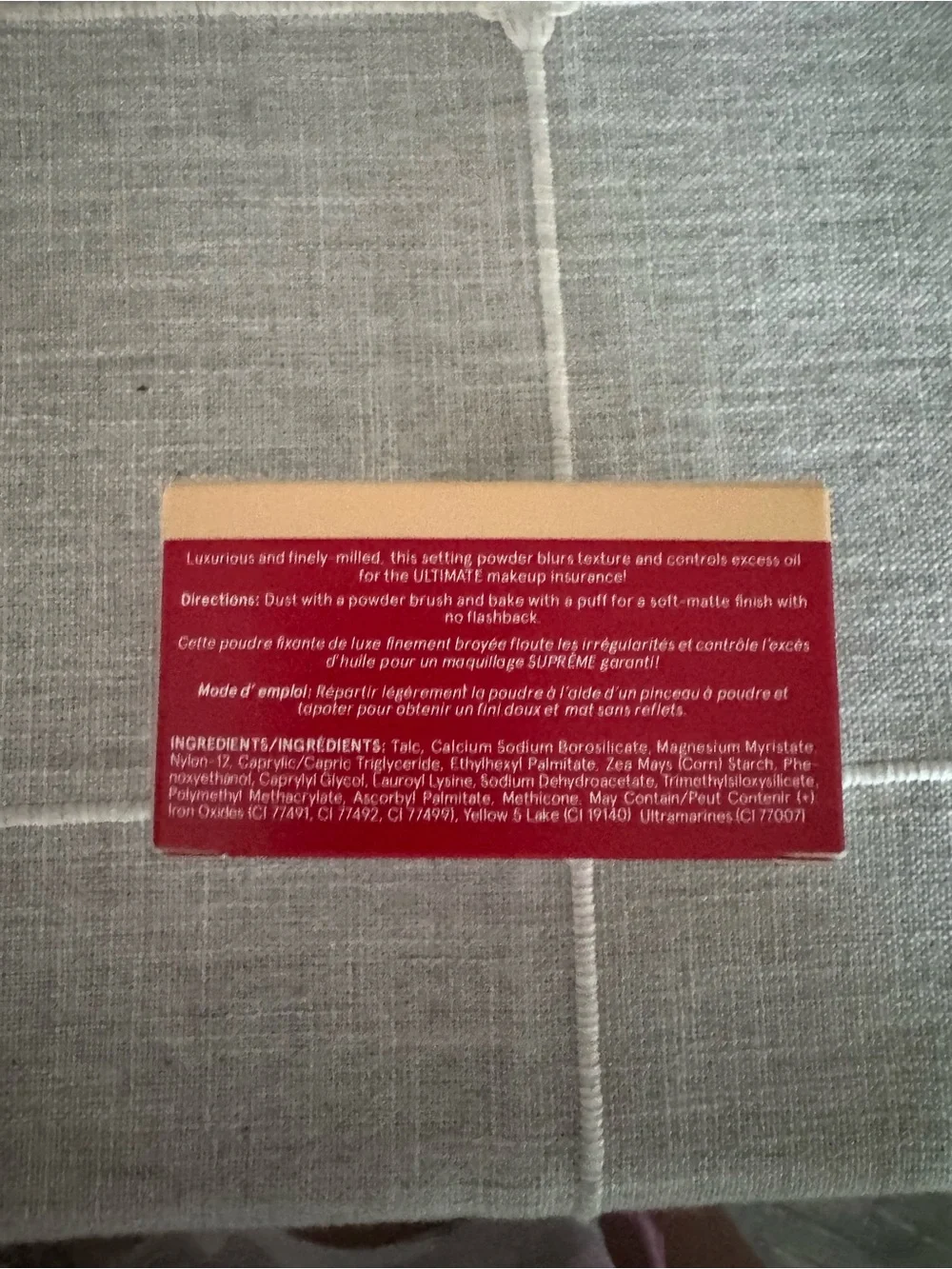 ONE/SIZE Ultimate Setting Powder - Red and Gold Packaging